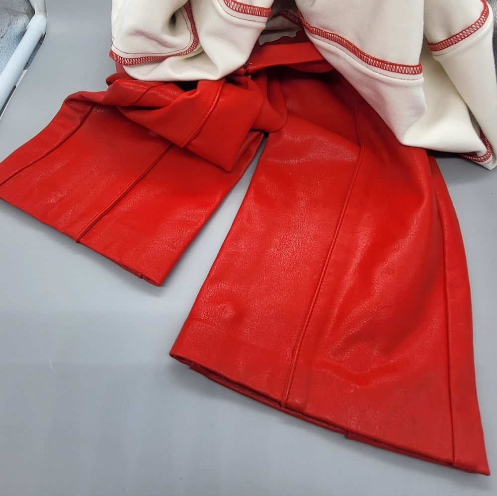 Amanda Uprichard Romana Pants in Lipstick - Picture 6 of 10